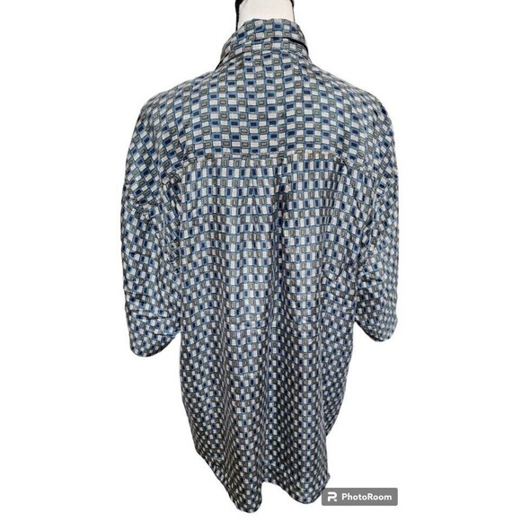 Porcini Silk Mens Shirt Size Large Soft Breathable Flowy - Picture 4 of 7